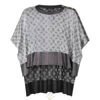 LOUIS VUITTON Shiny monogram asymmetrical cape | Paris 🇫🇷