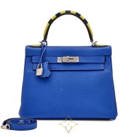 Hermès Bleu Électrique Togo Au Trot Kelly Retourne 28, 2017 | 🇭🇰