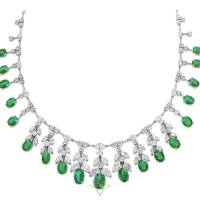 Colombian Emerald Necklace, 24.37 Carats | LA 🇺🇸