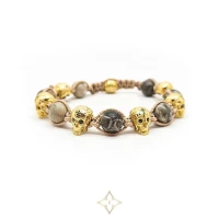 BRACELET UNISEX FOSSIL CORAL CALAVERA JEWELLERY  | Grünwald 🇩🇪