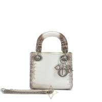 Christian Dior White Shiny Niloticus Crocodile Himalaya Mini Lady Dior Crystal, 2021 | Hong Kong 🇭🇰