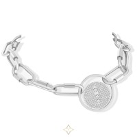 MESSIKA Lucky Move Pavé Diamond Link Necklace In White Gold | FL 🇺🇸