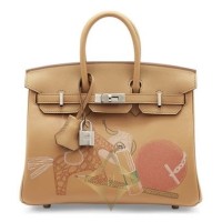 HERMES LIMITED EDITION BIRKIN 25 IN & OUT BISCUIT SWIFT SILVER HARDWARE | Tokyo 🇯🇵