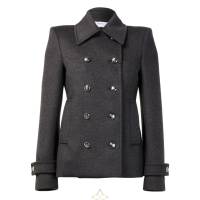MCQUEEN Buttoned Coat in Wool & Cashmere for Sale  | Paris 🇫🇷