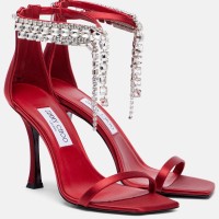 JIMMY CHOO Verity 100 embellished satin sandals | Munich 🇩🇪