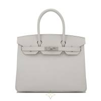 HERMES BIRKIN 30 M4 GRIS PALE SILVER HARDWARE | Dubai 🇦🇪