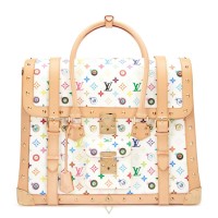 Louis Vuitton Takashi Murakami White Multicolore Eye Dare You Sac Gigantic Overnight Bag | Bangkok 🇹🇭