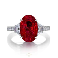 Burmese Ruby and Diamond Ring | CA 🇺🇸