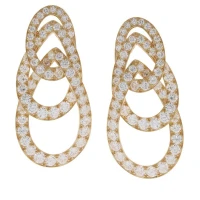 David Webb DIAMOND TRIPLE DECK EARRINGS | Naples, FL 🇺🇸