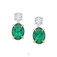 Colours of Love Emerald And Diamond Earrings | Cotai 🇲🇴