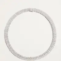 SUZANNE KALAN White Gold and Diamond Golden Age Necklace | London 🇬🇧