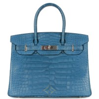 Hermès Birkin 30 Bleu Cobalt Matte Alligator Palladium Hardware | London 🇬🇧