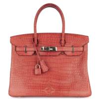 Hermès Birkin 30 Rose Indien Crocodile Palladium Hardware | London 🇬🇧