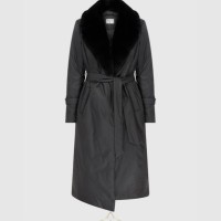 NEW Ayala Black Women's Coat with Black Fur | Istanbul 🇹🇷