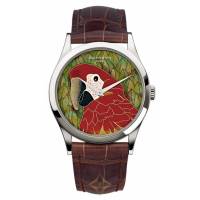 Patek Philippe Calatrave Red Macaw CloisonnŽ Watch - 5077P-080  | Miami, FL 🇺🇸