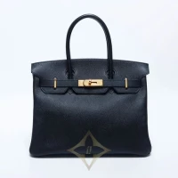 HERMES ◻︎J engraved Birkin 30cm Gold hardware Handbag Black | Tokyo 🇯🇵