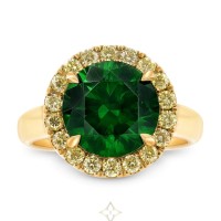 Russian Demantoid Garnet Ring, 5.72 Carats | Louisiana 🇺🇸