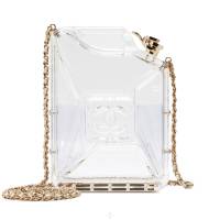 Chanel Clear Plexiglass Dubai by Night Gas Tank Jerry Can Minaudière Light Gold Hardware, 2015 | Geneva 🇨🇭