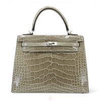 HERMÈS Kelly 25 Sellier HSS Gris Tourterelle (81) Alligator | Hong Kong 🇭🇰