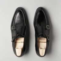 Double Buckle Monk | Russian Grain | Black | 505A CUSTOMIZE | Amsterdam 🇳🇱