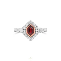 ANTIQUE ROMANCE RUBY & DIAMOND PLAQUE RING | Sydney 🇦🇺