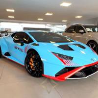 2022 LAMBORGHINI HURACAN STO BLUE LAUFEY + ORANGE XANTO for Sale | São Paulo 🇧🇷