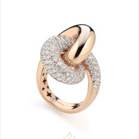 BUONOCORE Big Loopy Ring With Brilliant Pavé | Salerno 🇮🇹