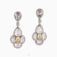 18K White Gold & Sapphire Earrings | Lahore 🇵🇰