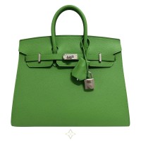 Hermès Vert Yucca Epsom Sellier Birkin 25 Palladium Hardware, 2023 | Paris 🇫🇷