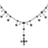 TASAKI NECKLACE 18K K18 WHITE GOLD ALEXANDRITE WOMEN'S USED | Tokyo 🇯🇵
