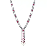 ROYAL Ruby Necklace in White Gold, Ruby & Diamonds | Kuala Lumpur 🇲🇾