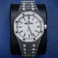 AUDEMARS PIGUET SS 21 7/8CTW FG/VS-AAA BLACK/WHITE DIAMONDS CUSTOM SERIAL TM3328F | Atlanta, GA 🇺🇸