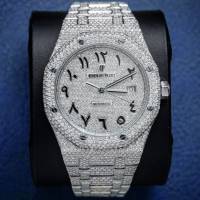 AUDEMARS PIGUET ROYAL OAK STEEL 19CTW CUSTOM DIA (2017) - WP | Atlanta, GA 🇺🇸