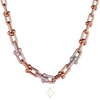 TIFFANY & CO HARDWEAR GRADUATED LINK NECKLACE WITH DIAMONDS | Toronto 🇨🇦