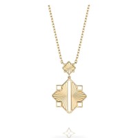 Birks Muse Guilloché Yellow Gold Drop Pendant | Oakville, ON 🇨🇦