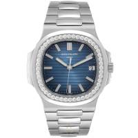 Patek Philippe Nautilus 5713/1G-010 40mm white gold diamond set | Geneva 🇨🇭