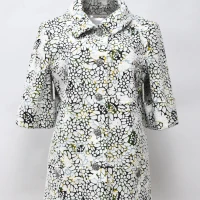 Chanel Green and white cotton single breasted collared overshirt jacket | Central 🇭🇰