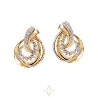 ILLUME EARRINGS IN YELLOW GOLD AND DIAMONDS | São Paulo 🇧🇷