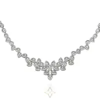 18K WHITE GOLD NECKLACE AND DIAMONDS - QUEEN COLLECTION | São Paulo 🇧🇷