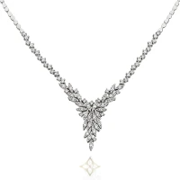 18K WHITE GOLD NECKLACE AND DIAMONDS - QUEEN COLLECTION | São Paulo 🇧🇷