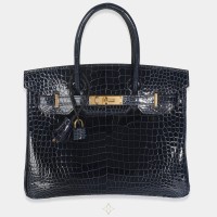 Hermes Birkin 30 Bleu Marine Crocodile Porosus Bag | Dubai 🇦🇪
