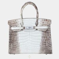 Hermes Birkin 30 Himalaya Niloticus Crocodile Diamond Tote Bag | Dubai 🇦🇪