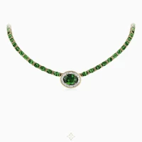 Tsavorite Riviera Necklace | Lahore 🇵🇰