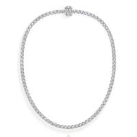 18 KT WHITE GOLD 25.10 CT LAB-GROWN DIAMONDS TENNIS NECKLACE | Bucharest 🇷🇴