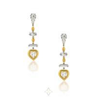 ANASTASIA KESSARIS Cupid Arrow Dangle Earrings in 18K YG & Diamonds | Athens 🇬🇷