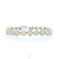 Multi Stone Fancy Yellow Diamond Bracelet For Women | Dubai 🇦🇪