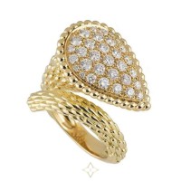 BOUCHERON SERPENT BOHÈME RING YELLOW-GOLD PAVED WITH DIAMONDS | Amsterdam 🇳🇱