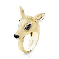 BOUCHERON ANIMAL RING NARA THE DOE IN 18 KARAT YELLOW GOLD | Amsterdam 🇳🇱
