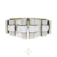 RENÉ BOIVIN ART DECO BRACELET, PLATINUM, WHITE GOLD, DIAMONDS | Paris 🇫🇷