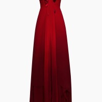 Oscar de la Renta  Rosette-Detailed Silk Chiffon Strapless Gown | NY 🇺🇸